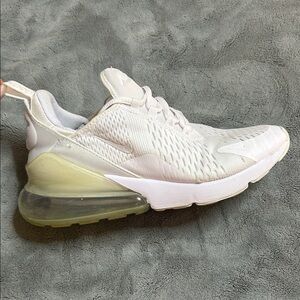 White and Cream Athletic Nike Sneakers